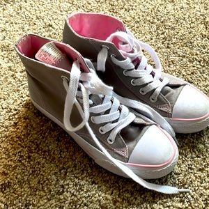 1.5 kids high top tennis shoes